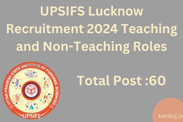 UPSIFS Lucknow Recruitment 2024 Application Process