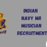 Indian Navy MR Musician recruitment poster